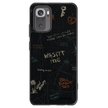 Picasee silikonowe czarne etui na Xiaomi Redmi Note 10S - CONFESSION