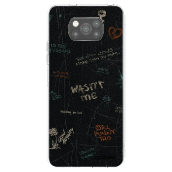 Picasee silikonowe czarne etui na Xiaomi Poco X3 Pro - CONFESSION