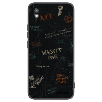 Picasee silikonowe czarne etui na Xiaomi Redmi 9AT - CONFESSION