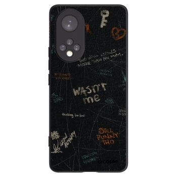 Picasee silikonowe czarne etui na Huawei Nova 9 - CONFESSION