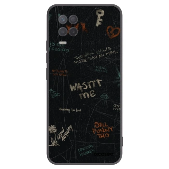 Picasee silikonowe czarne etui na Realme 8 5G - CONFESSION