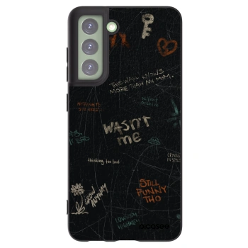Picasee silikonowe czarne etui na Samsung Galaxy S21 FE 5G - CONFESSION
