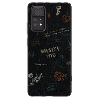Picasee silikonowe czarne etui na Xiaomi Redmi Note 11 Pro 5G - CONFESSION
