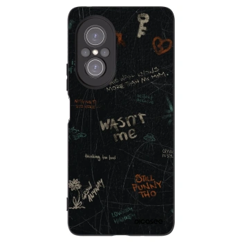 Picasee silikonowe czarne etui na Huawei Nova 9 SE - CONFESSION
