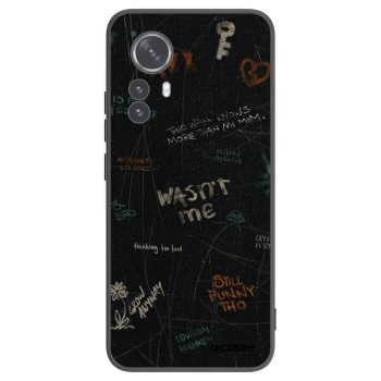 Picasee silikonowe czarne etui na Xiaomi 12 Pro - CONFESSION