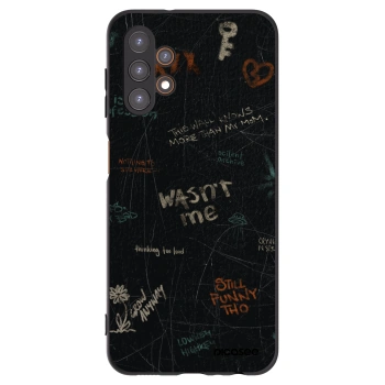 Picasee silikonowe czarne etui na Samsung Galaxy A13 4G A135 - CONFESSION
