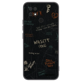Picasee silikonowe czarne etui na Xiaomi Redmi 10C - CONFESSION