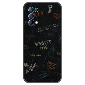 Picasee silikonowe czarne etui na OPPO Reno 5 5G - CONFESSION