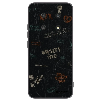 Picasee silikonowe czarne etui na Honor Magic4 Lite 5G - CONFESSION
