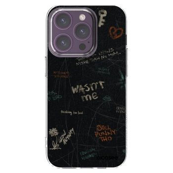 Picasee silikonowe przeźroczyste etui na Apple iPhone 14 Pro - CONFESSION