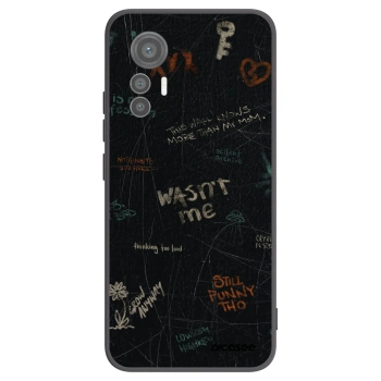 Picasee silikonowe czarne etui na Xiaomi 12 Lite - CONFESSION