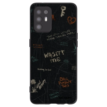Picasee silikonowe czarne etui na OPPO A94 5G - CONFESSION