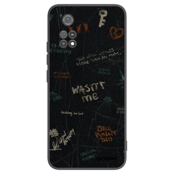 Picasee silikonowe czarne etui na Xiaomi Poco M4 Pro - CONFESSION
