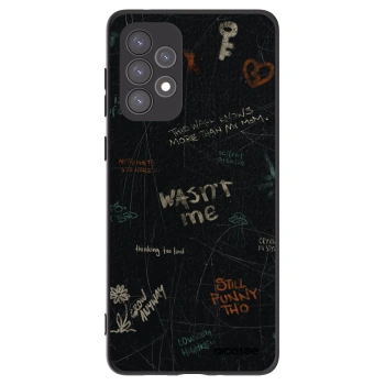 Picasee silikonowe czarne etui na Samsung Galaxy A73 5G - CONFESSION