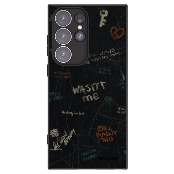 Picasee silikonowe czarne etui na Samsung Galaxy S23 Ultra 5G - CONFESSION