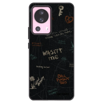 Picasee silikonowe czarne etui na Xiaomi 13 Lite - CONFESSION