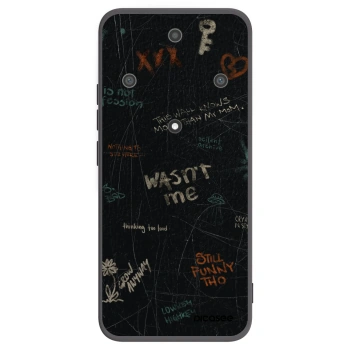 Picasee silikonowe czarne etui na Honor Magic5 Lite 5G - CONFESSION