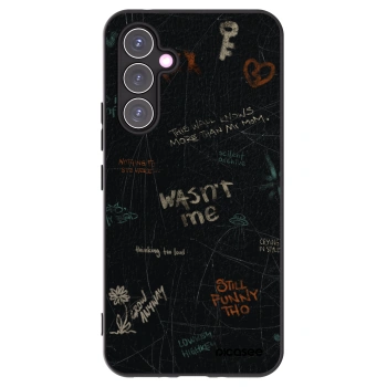 Picasee silikonowe czarne etui na Samsung Galaxy A54 5G A546B - CONFESSION