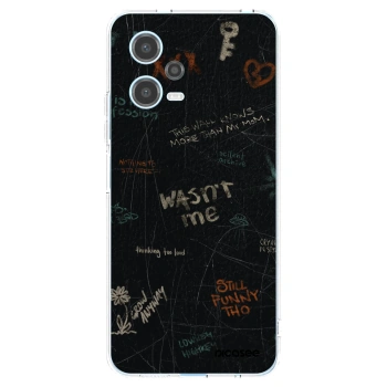 Picasee silikonowe przeźroczyste etui na Xiaomi Redmi Note 12 5G - CONFESSION