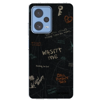 Picasee silikonowe przeźroczyste etui na Xiaomi Redmi Note 12 Pro 5G - CONFESSION