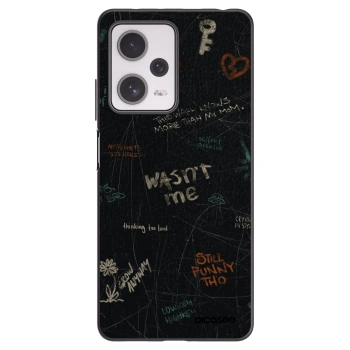 Picasee silikonowe czarne etui na Xiaomi Redmi Note 12 Pro+ 5G - CONFESSION