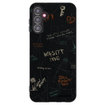 Picasee silikonowe czarne etui na Samsung Galaxy A14 5G A146P - CONFESSION