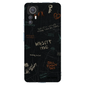 Picasee silikonowe przeźroczyste etui na Xiaomi Redmi Note 12S - CONFESSION
