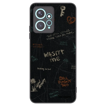 Picasee silikonowe czarne etui na Xiaomi Redmi Note 12 4G - CONFESSION
