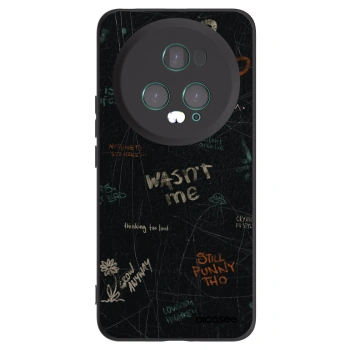 Picasee silikonowe czarne etui na Honor Magic5 Pro - CONFESSION