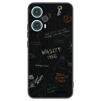 Picasee silikonowe czarne etui na Xiaomi Poco F5 - CONFESSION