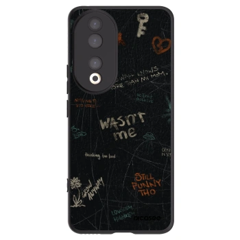 Picasee silikonowe czarne etui na Honor 90 5G - CONFESSION