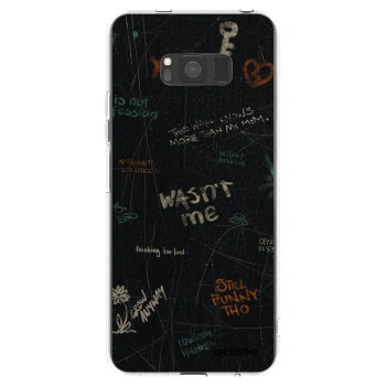 Picasee silikonowe przeźroczyste etui na Samsung Galaxy S8 G950F - CONFESSION