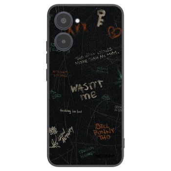 Picasee silikonowe czarne etui na Realme 10 4G - CONFESSION