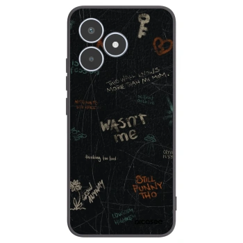 Picasee silikonowe czarne etui na Realme C53 - CONFESSION