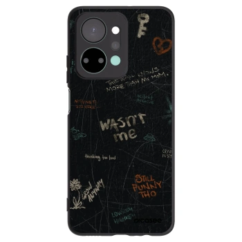 Picasee silikonowe czarne etui na Honor X7a - CONFESSION