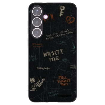 Picasee silikonowe czarne etui na Samsung Galaxy S24+ S926B 5G - CONFESSION