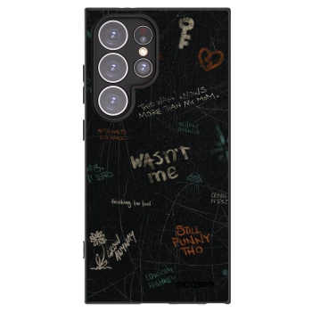 Picasee silikonowe czarne etui na Samsung Galaxy S24 Ultra S928B 5G - CONFESSION