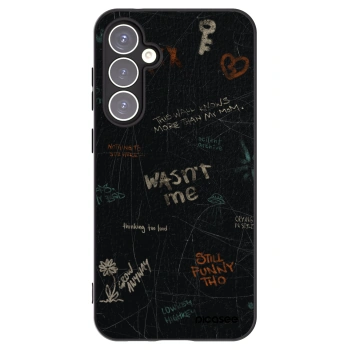 Picasee silikonowe czarne etui na Samsung Galaxy S23 FE S711B - CONFESSION
