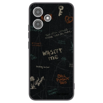 Picasee silikonowe czarne etui na Xiaomi Redmi 12 5G - CONFESSION