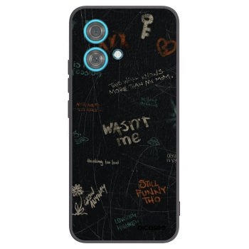 Picasee silikonowe czarne etui na Motorola Edge 40 Neo - CONFESSION