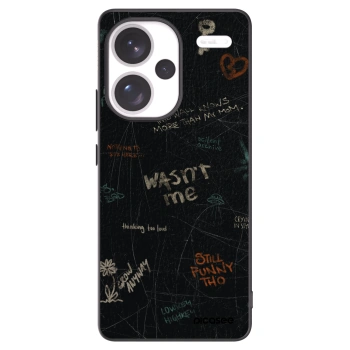 Picasee silikonowe czarne etui na Xiaomi Redmi Note 13 Pro+ 5G - CONFESSION