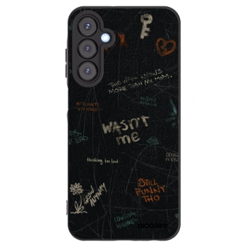Picasee silikonowe czarne etui na Samsung Galaxy A25 A256B 5G - CONFESSION