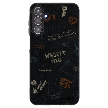 Picasee silikonowe czarne etui na Samsung Galaxy A15 A156B 5G - CONFESSION