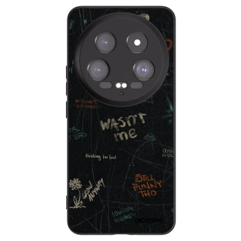 Picasee silikonowe czarne etui na Xiaomi 14 Ultra - CONFESSION