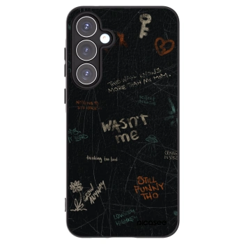 Picasee silikonowe czarne etui na Samsung Galaxy A55 5G A556B - CONFESSION