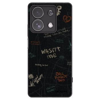 Picasee silikonowe czarne etui na Xiaomi Redmi Note 13 Pro 4G - CONFESSION