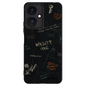 Picasee silikonowe czarne etui na Xiaomi Redmi 13C 5G - CONFESSION