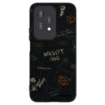 Picasee silikonowe czarne etui na Honor 200 Lite - CONFESSION