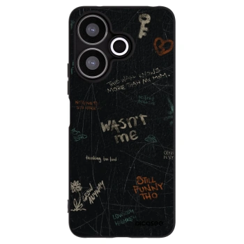 Picasee silikonowe czarne etui na Xiaomi Redmi 13 4G - CONFESSION