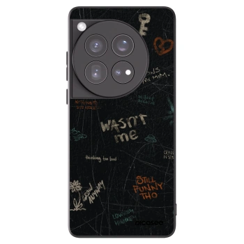 Picasee silikonowe czarne etui na OnePlus 12 5G - CONFESSION
